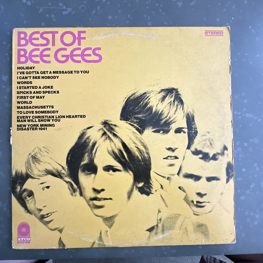 Bee Gees – Best Of Bee Gees LP Record 1969 ATCO Pop Rock Stereo 33 RPM